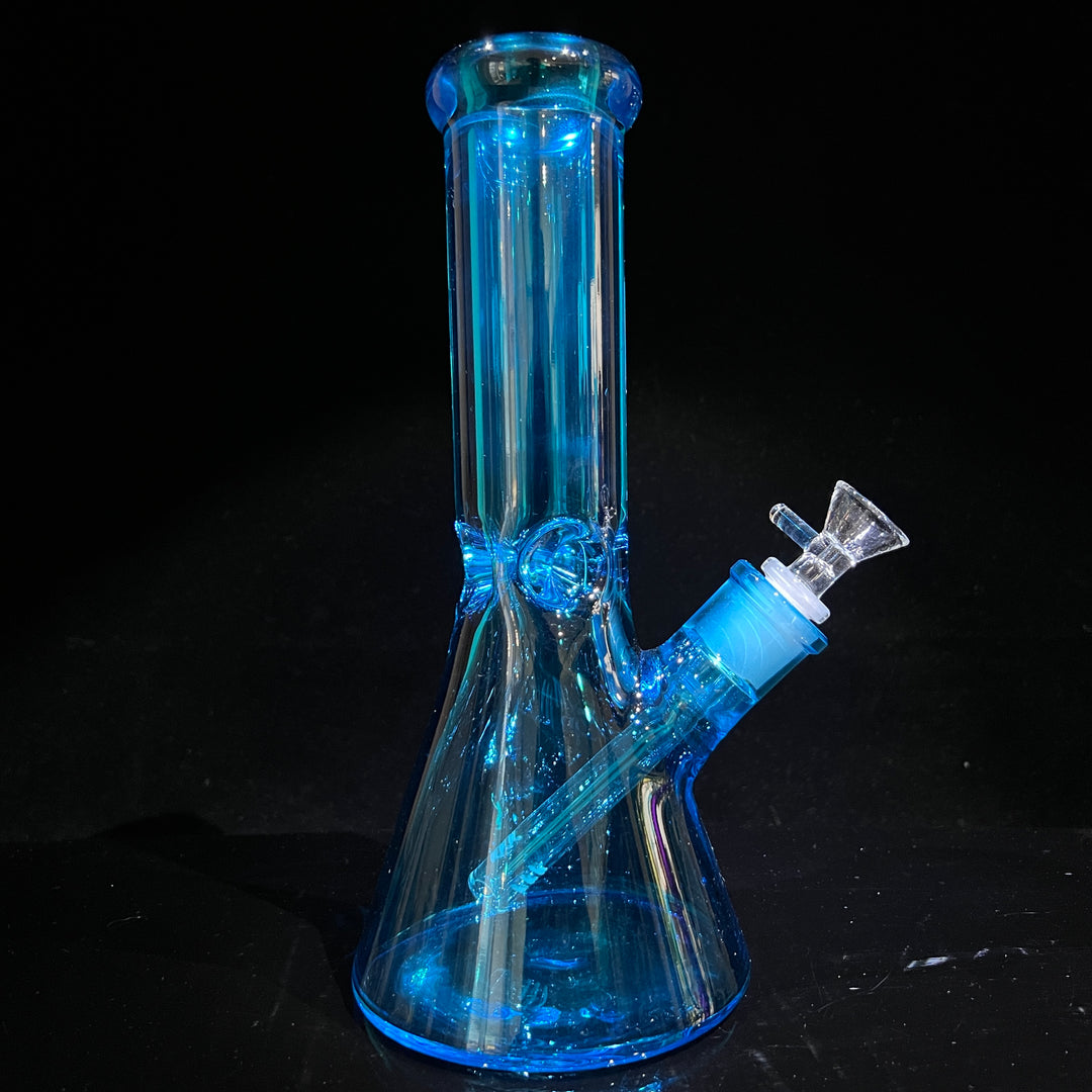 Bright Blue 10" Thick 9 mm Bong Glass Pipe TG   