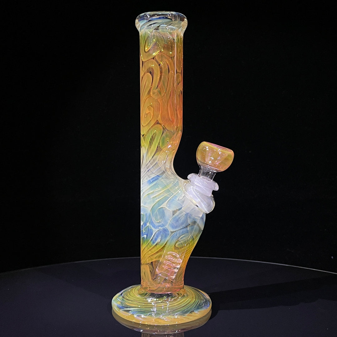 9" Fumed Squiggle Straight Bong Glass Pipe Mary Jane's Glass