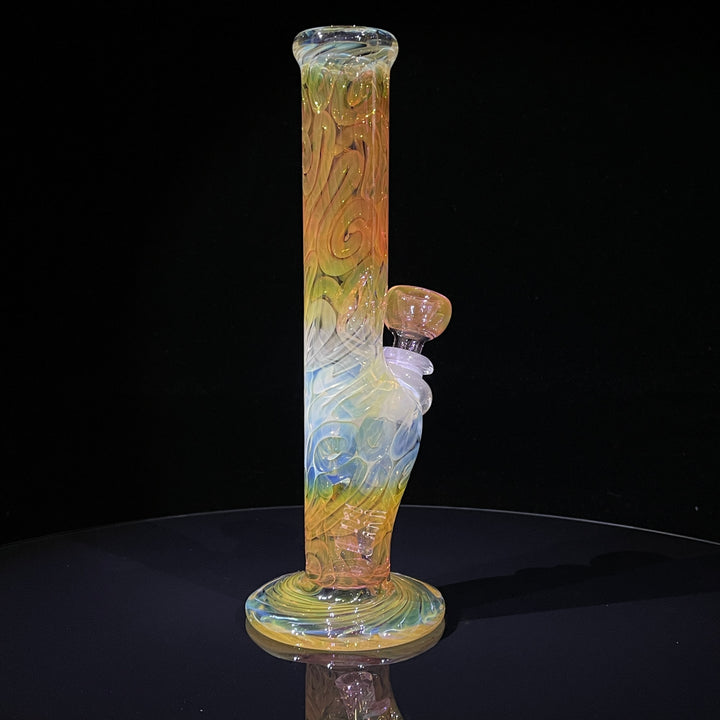 9" Fumed Squiggle Straight Bong Glass Pipe Mary Jane's Glass