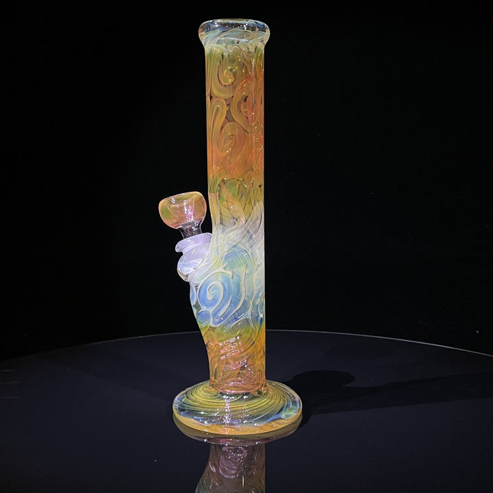 9" Fumed Squiggle Straight Bong Glass Pipe Mary Jane's Glass