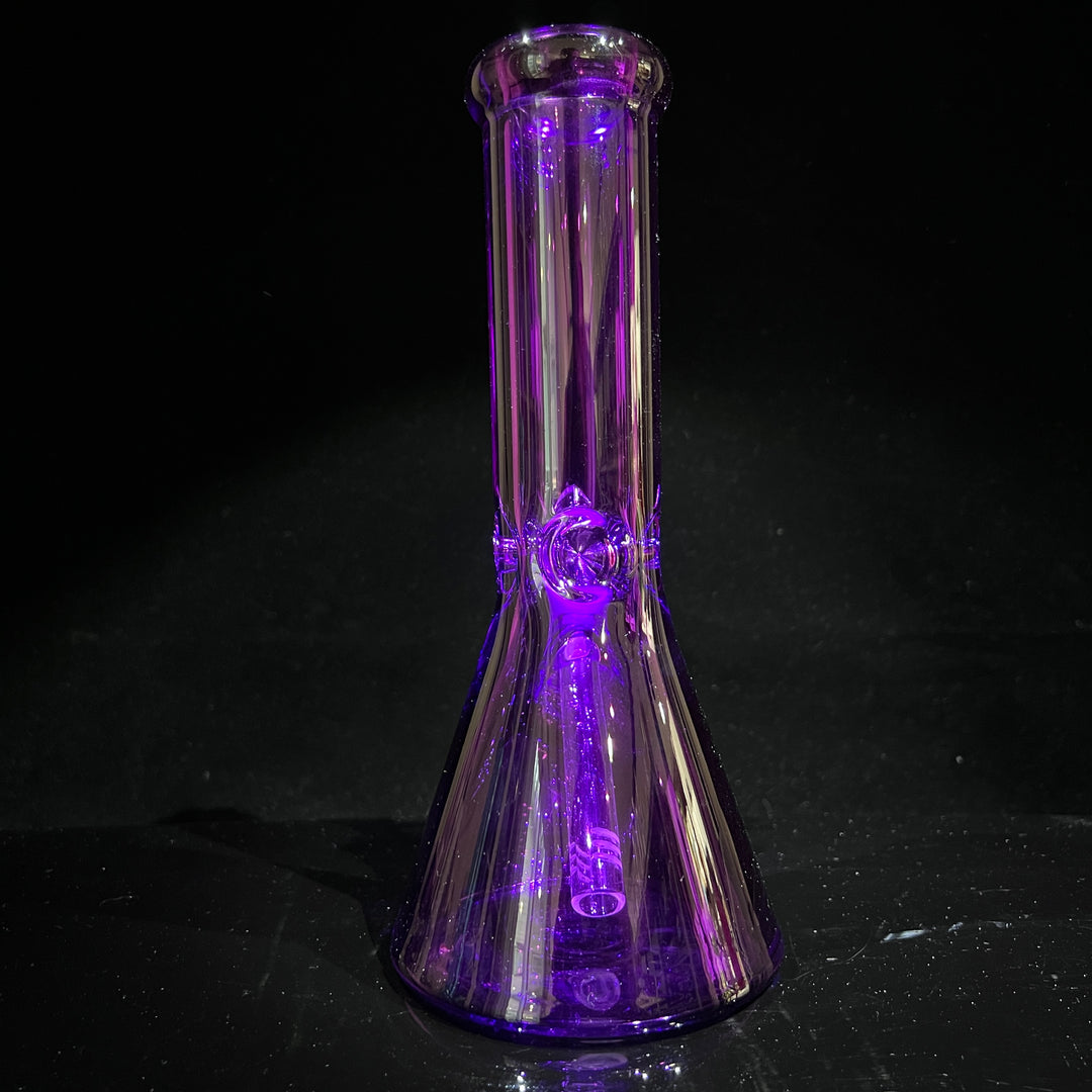 Bright Purple 10" Thick 9 mm Bong Glass Pipe TG   