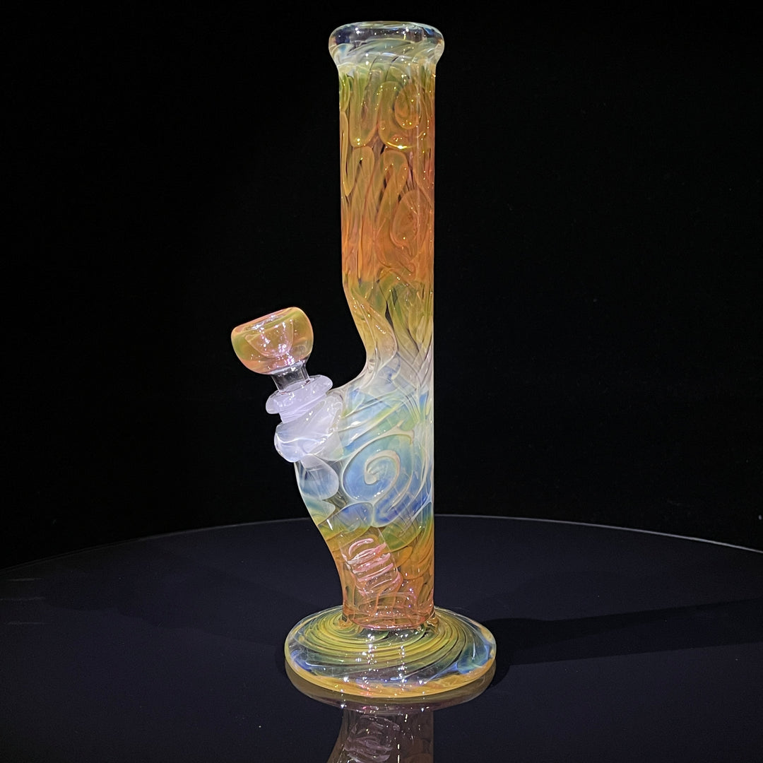 9" Fumed Squiggle Straight Bong Glass Pipe Mary Jane's Glass