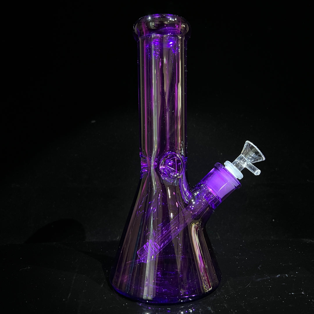 Bright Purple 10" Thick 9 mm Bong Glass Pipe TG   