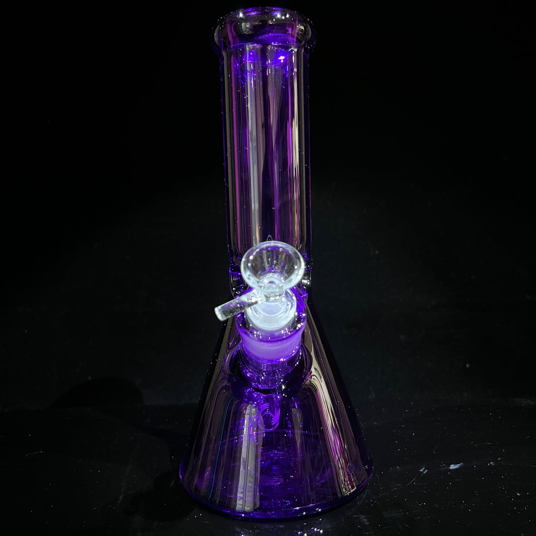 Bright Purple 10" Thick 9 mm Bong Glass Pipe TG   