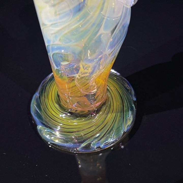 9" Fumed Squiggle Straight Bong Glass Pipe Mary Jane's Glass