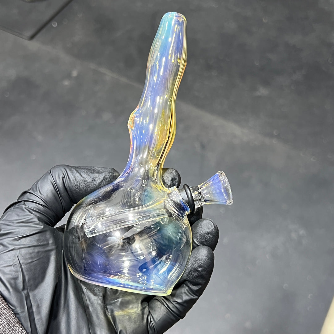 5" Silver Fumed Mini Bong Glass Pipe Mary Jane's Glass