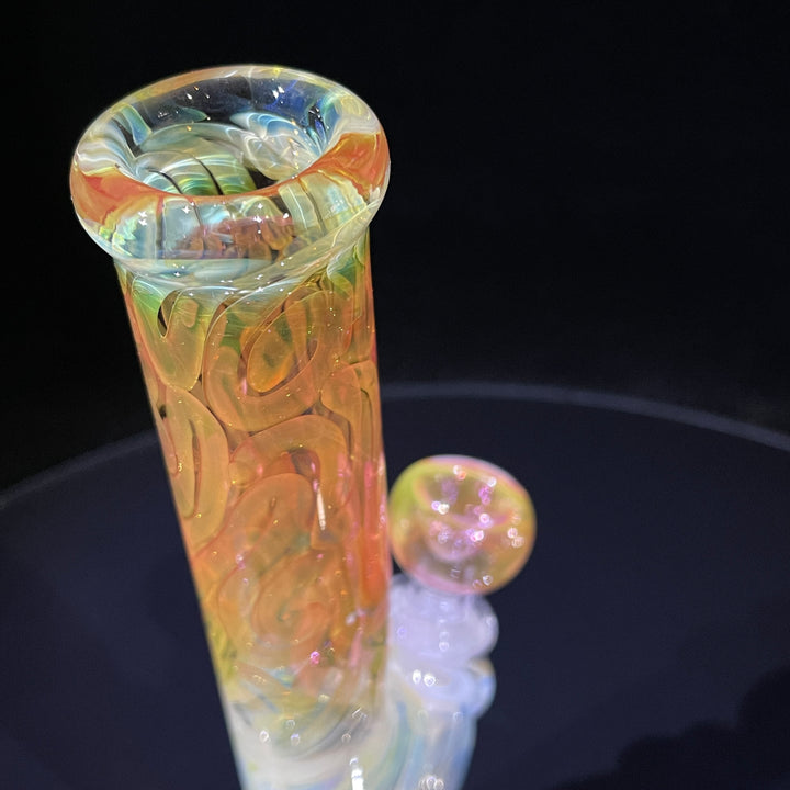 9" Fumed Squiggle Straight Bong Glass Pipe Mary Jane's Glass