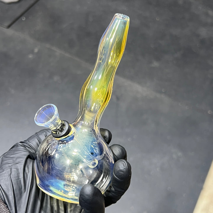 5" Silver Fumed Mini Bong Glass Pipe Mary Jane's Glass