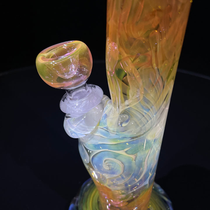 9" Fumed Squiggle Straight Bong Glass Pipe Mary Jane's Glass