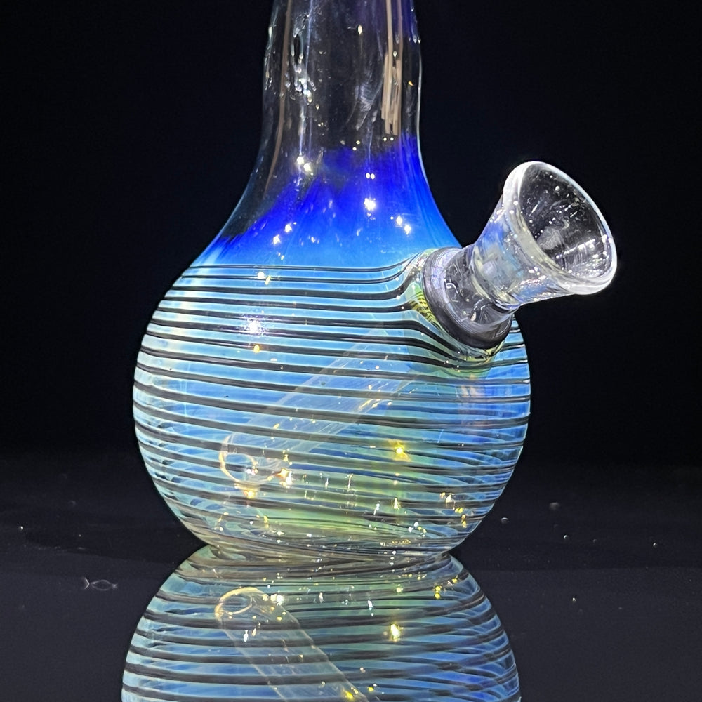 5" Fumed Color Rake Mini Bong Glass Pipe Mary Jane's Glass