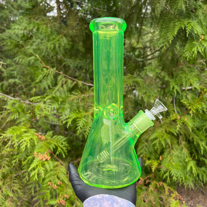 Bright Slyme 10" Thick 9 mm Bong Glass Pipe TG   