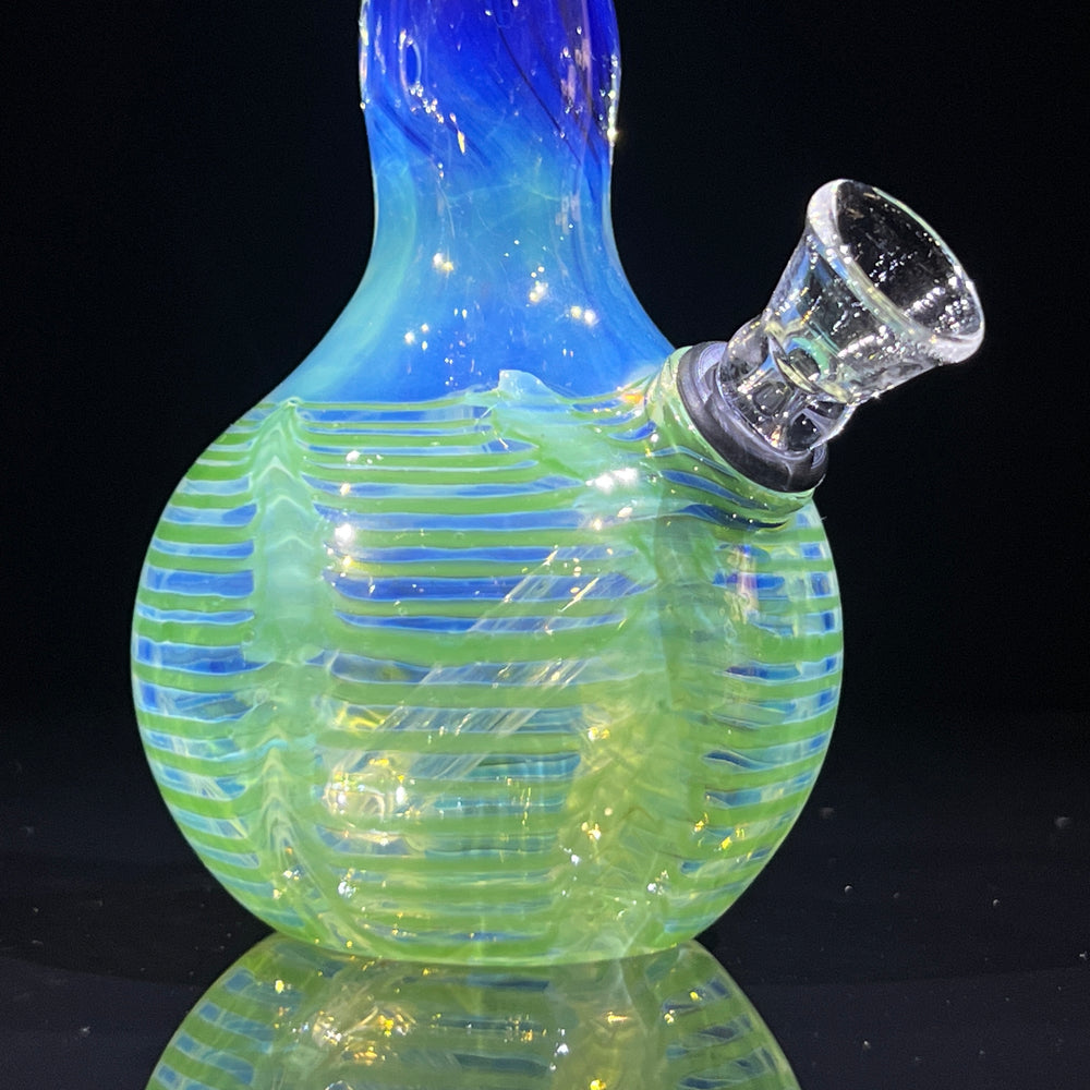 5" Fumed Color Rake Mini Bong Glass Pipe Mary Jane's Glass