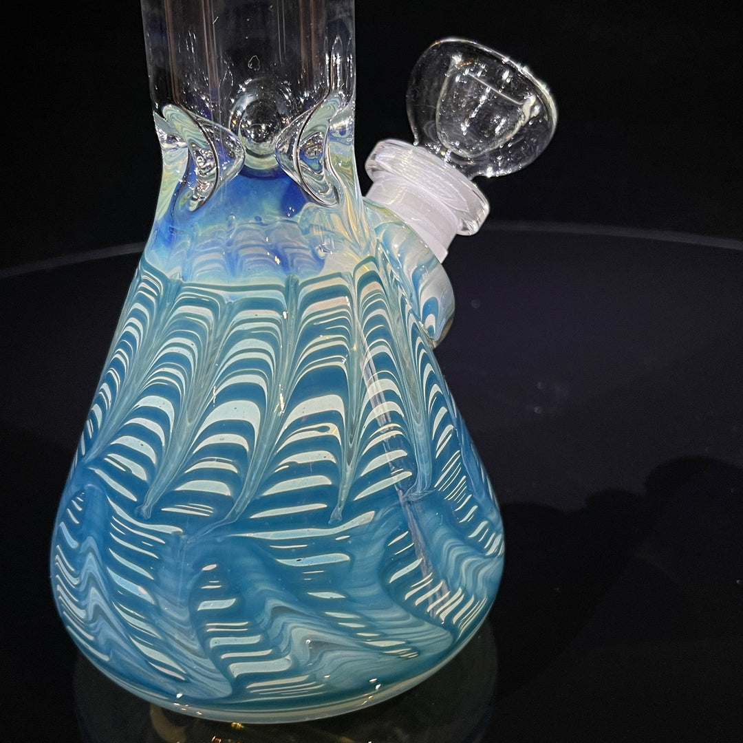 9" Color Rake Beaker Bong Glass Pipe Mary Jane's Glass