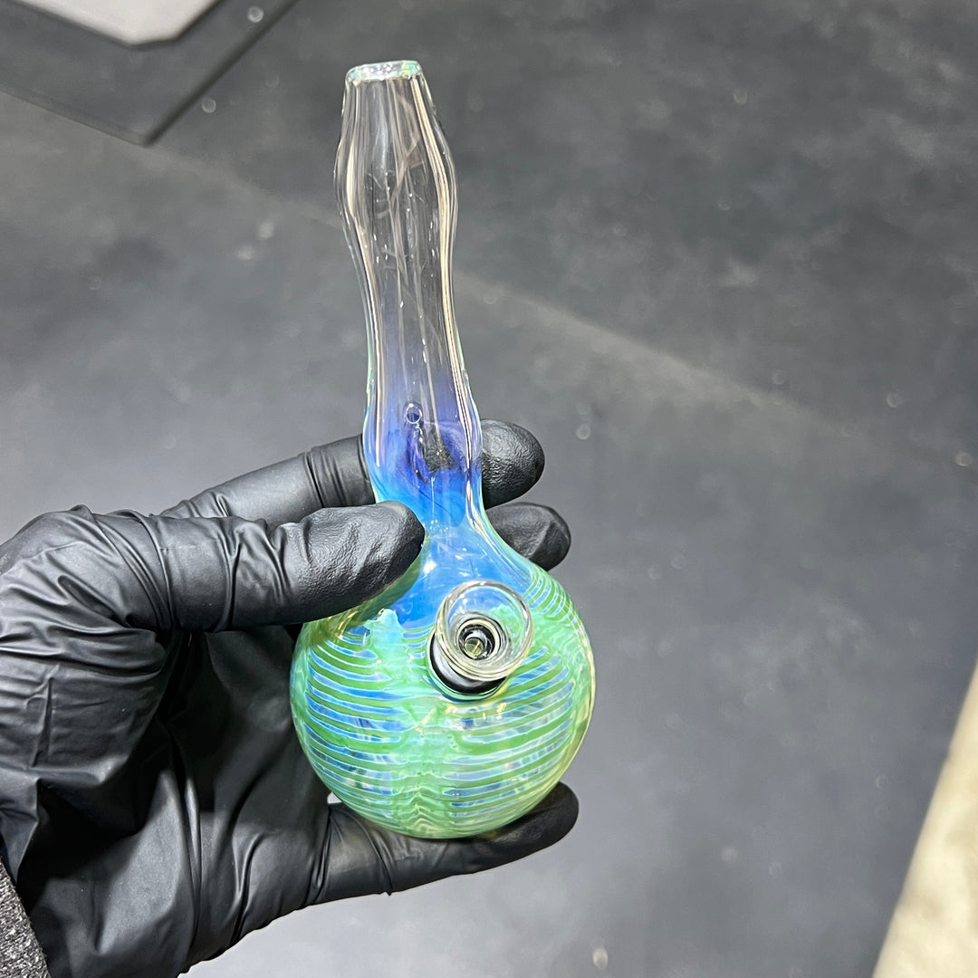 5" Fumed Color Rake Mini Bong Glass Pipe Mary Jane's Glass