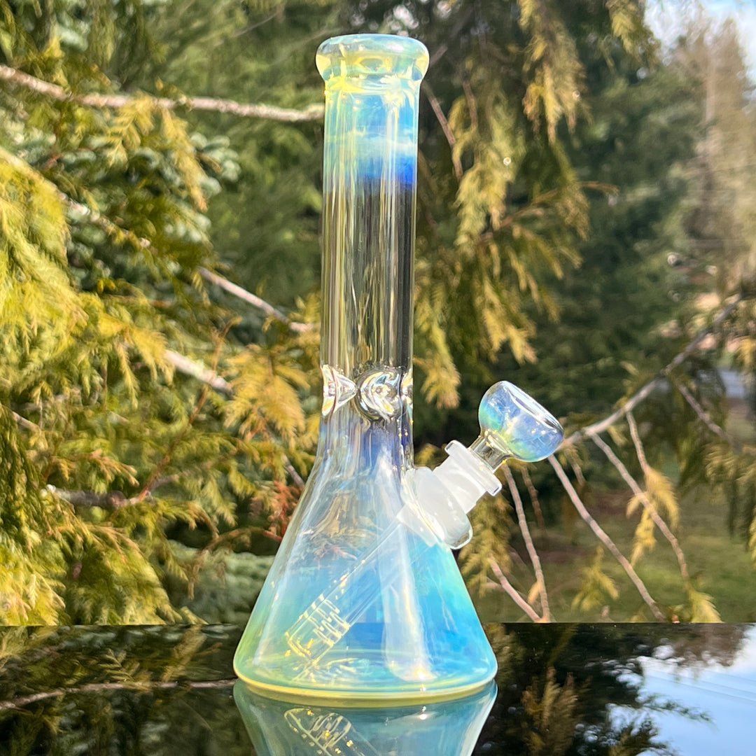 9" Fumed Beaker Bong Glass Pipe Mary Jane's Glass