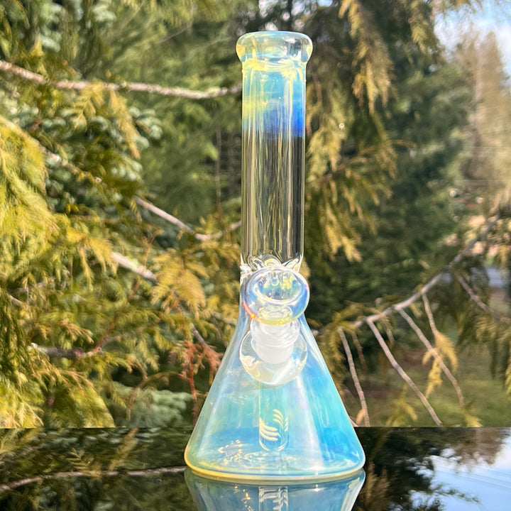 9" Fumed Beaker Bong Glass Pipe Mary Jane's Glass