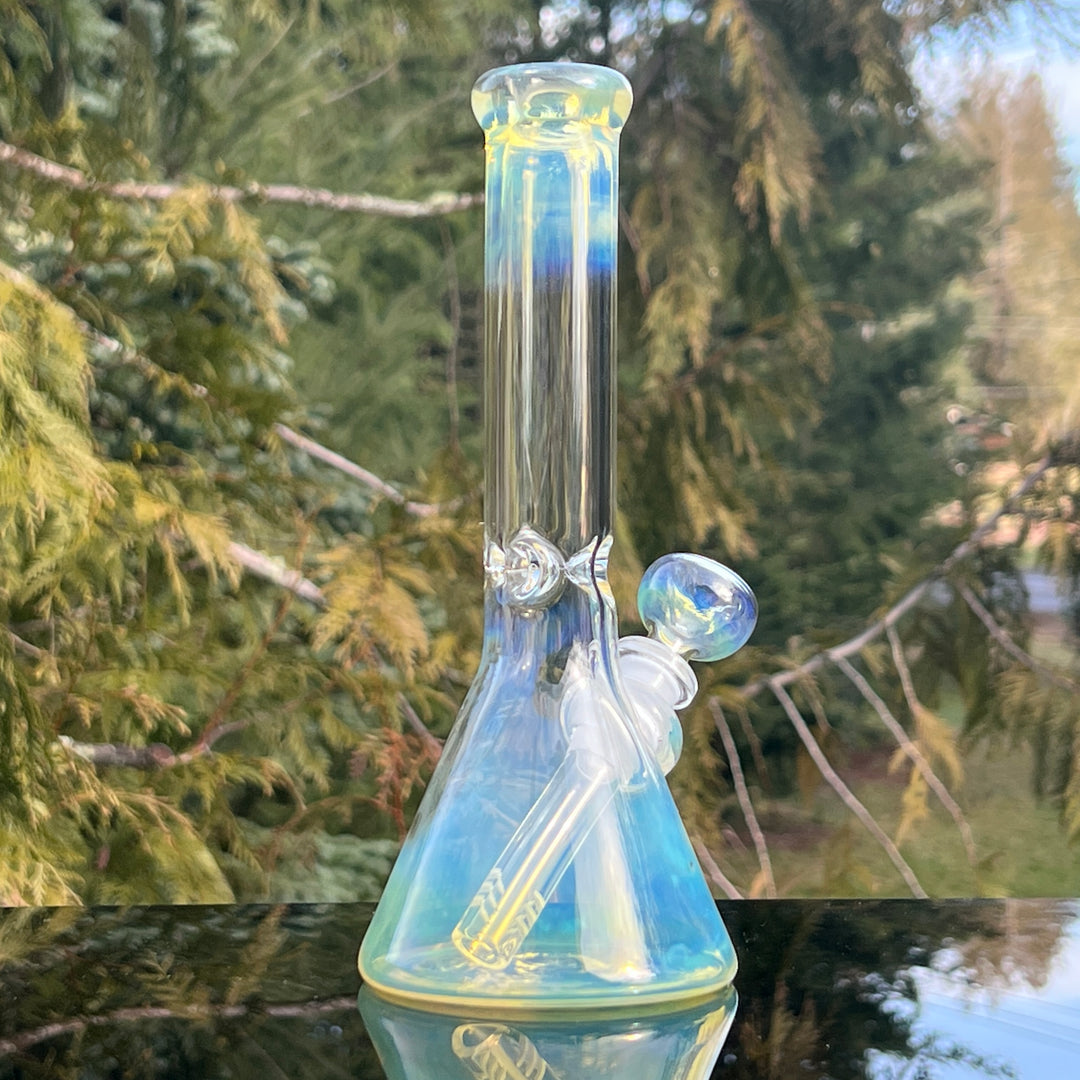 9" Fumed Beaker Bong Glass Pipe Mary Jane's Glass