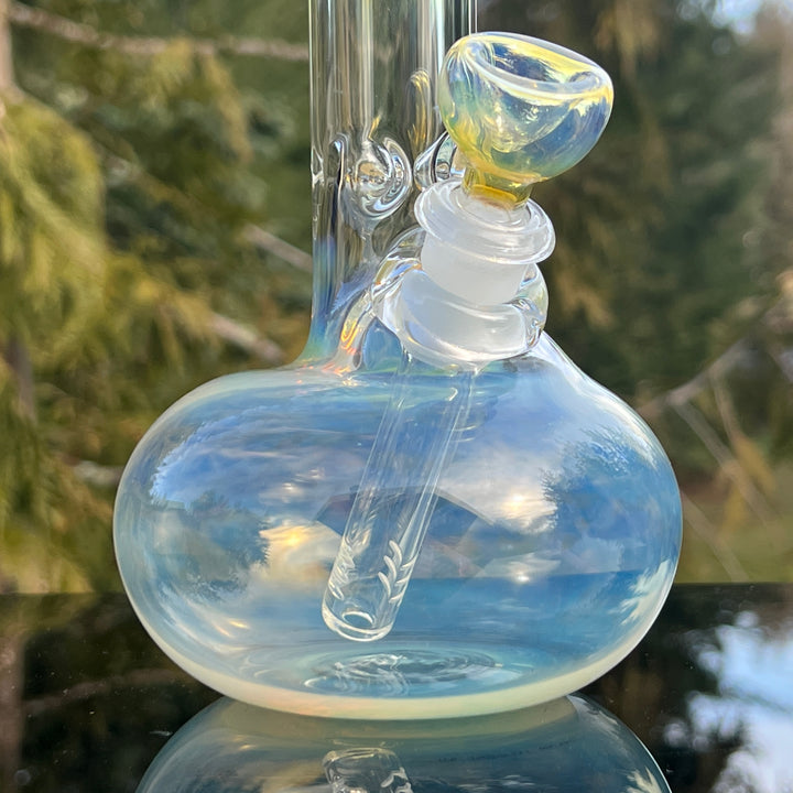 9" Fumed Bubble Bong Glass Pipe Mary Jane's Glass