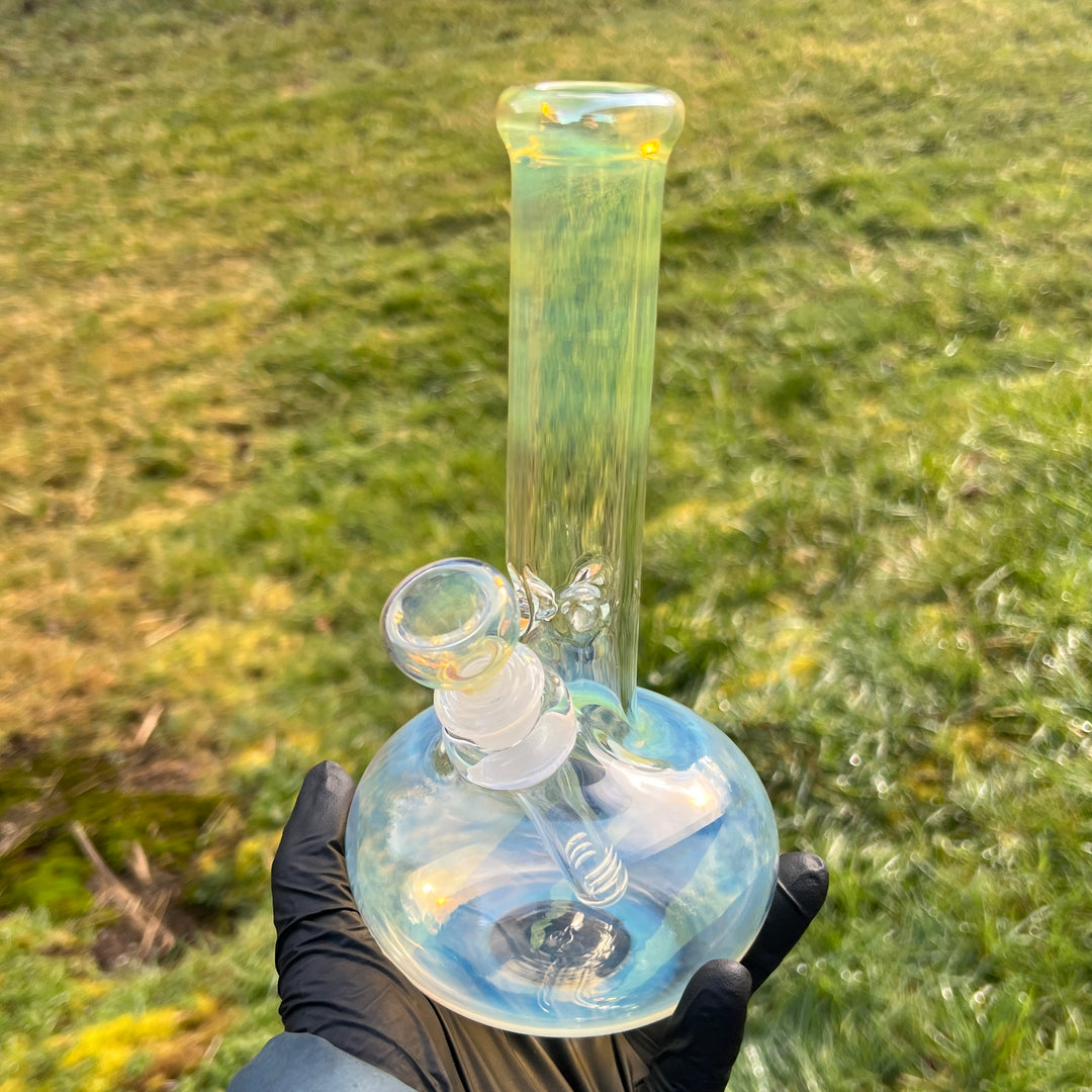 9" Fumed Bubble Bong Glass Pipe Mary Jane's Glass