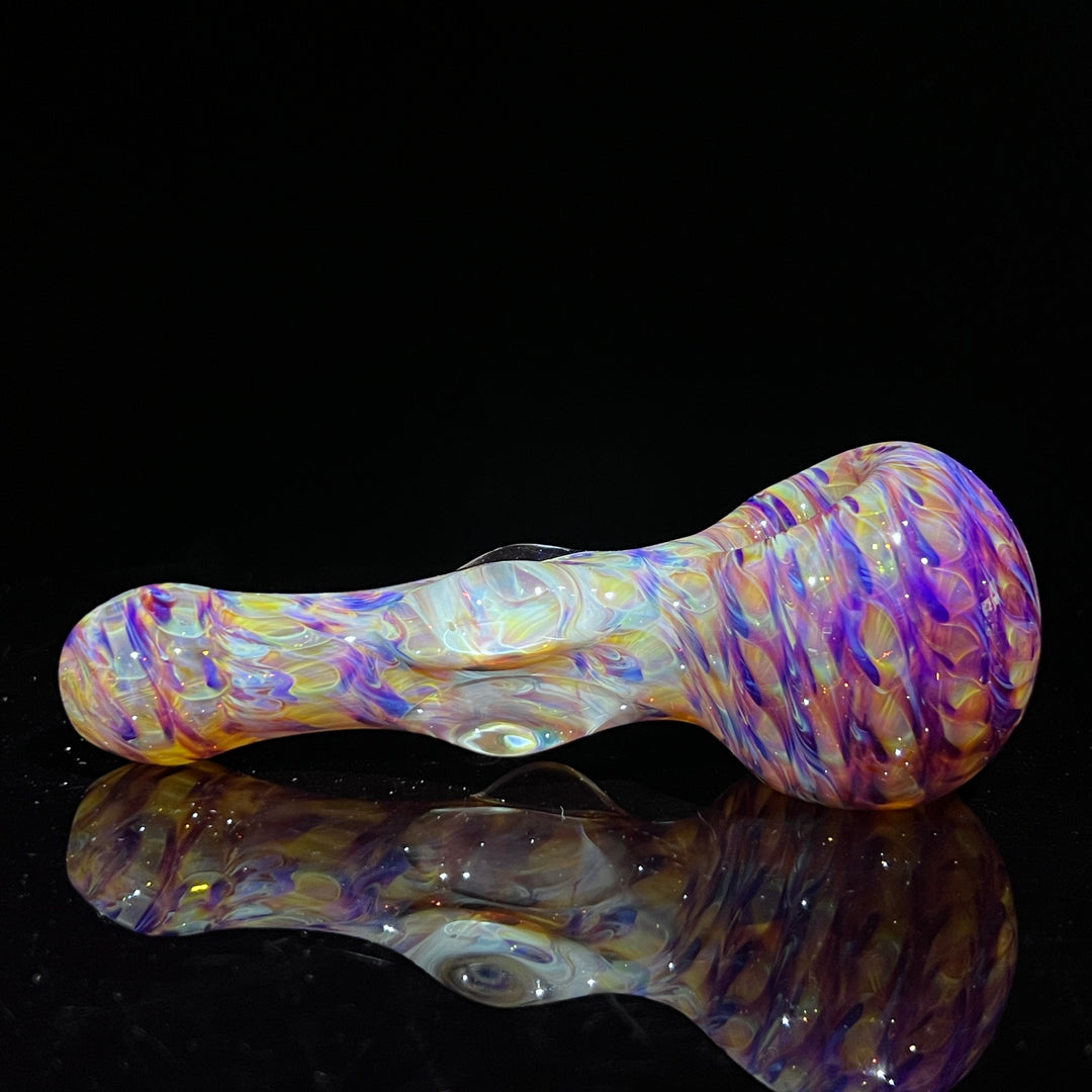 Multi-colored Marble Spoon Glass Pipe Jedi Glassworks   