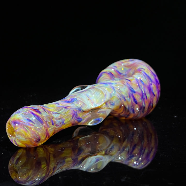 Multi-colored Marble Spoon Glass Pipe Jedi Glassworks   