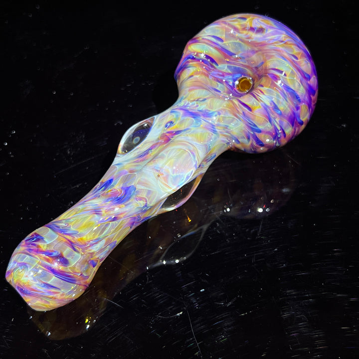 Multi-colored Marble Spoon Glass Pipe Jedi Glassworks   