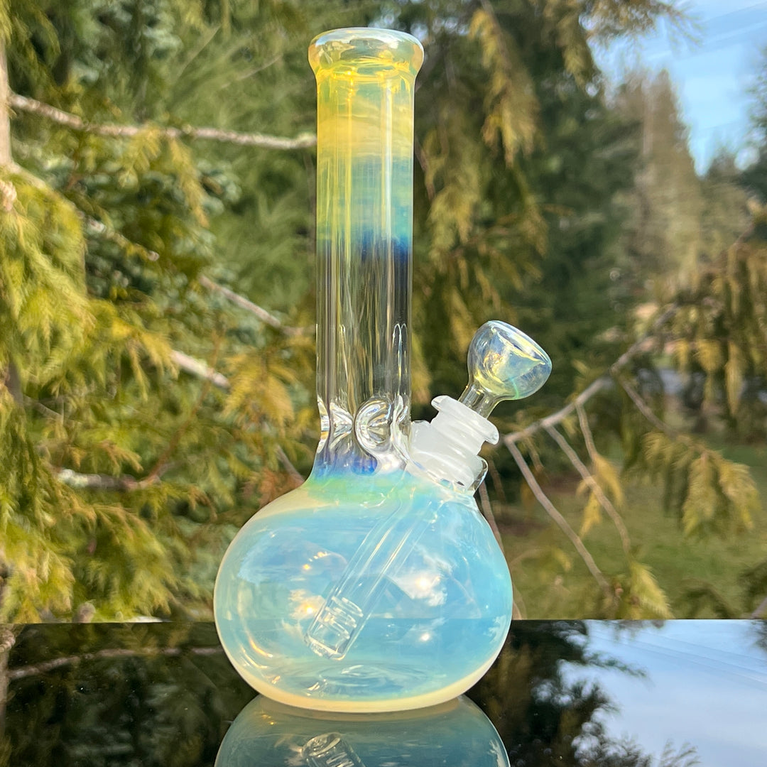 9" Fumed Bubble Bong Glass Pipe Mary Jane's Glass