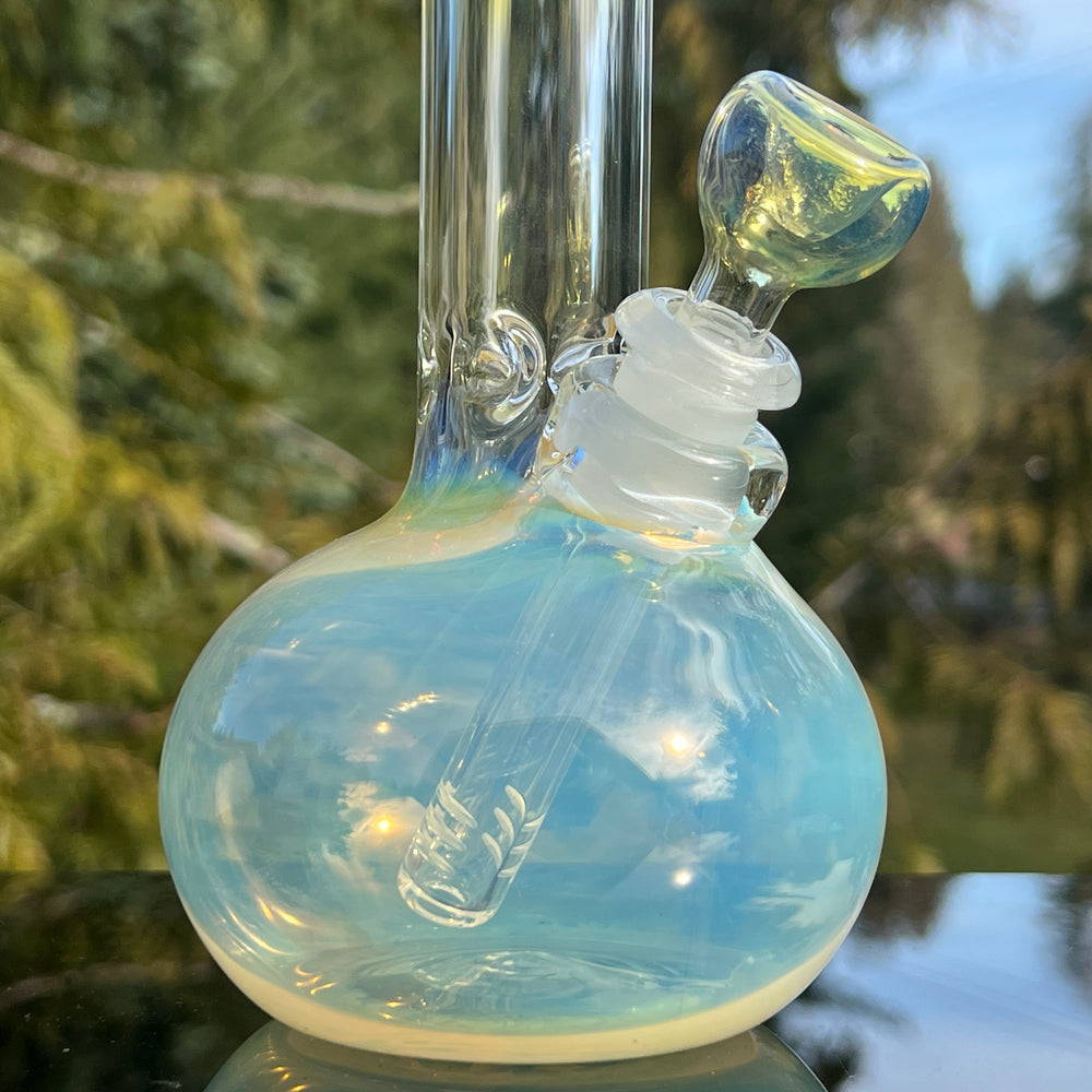 9" Fumed Bubble Bong Glass Pipe Mary Jane's Glass