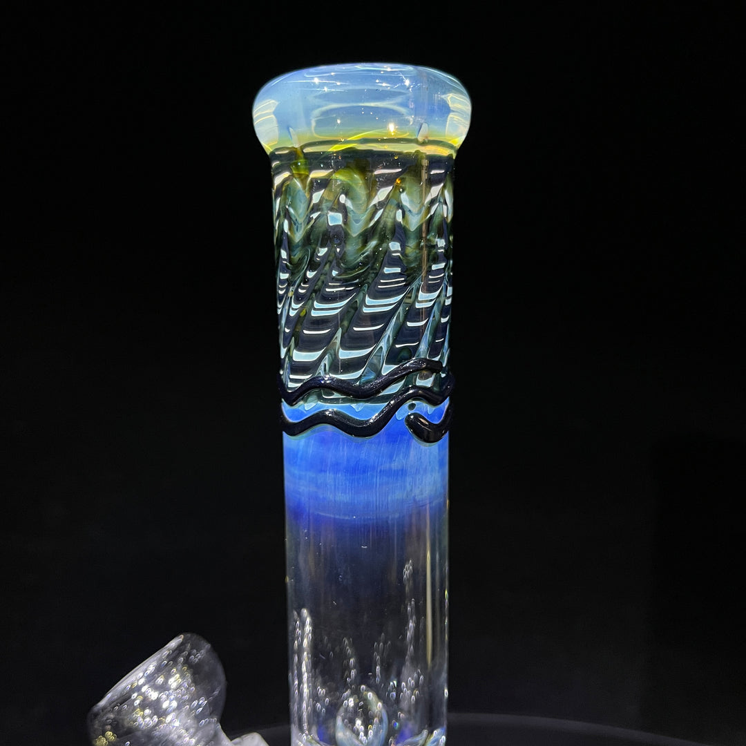 9" Color Rake Beaker Bong Glass Pipe Mary Jane's Glass