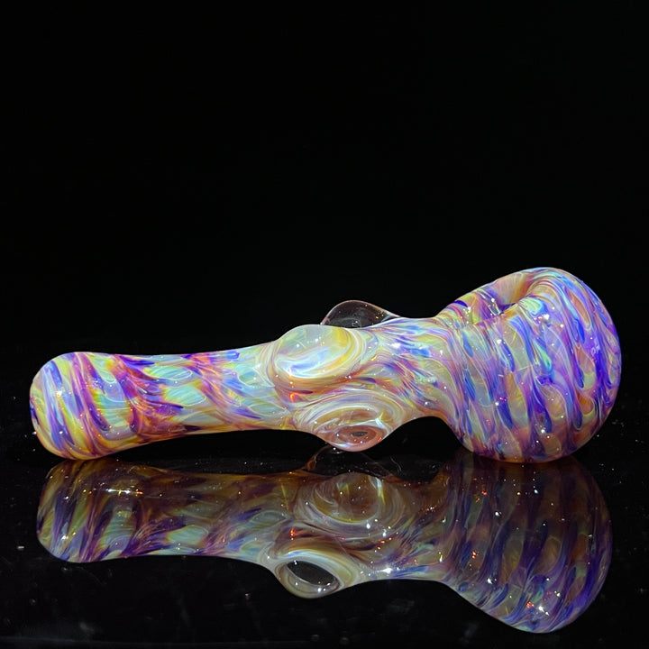 Multi-colored Marble Spoon Glass Pipe Jedi Glassworks   