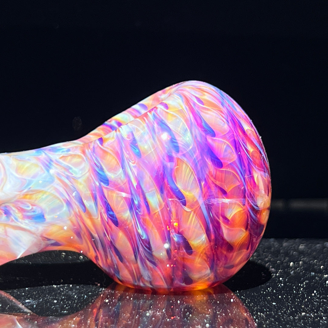 Multi-colored Marble Spoon Glass Pipe Jedi Glassworks   