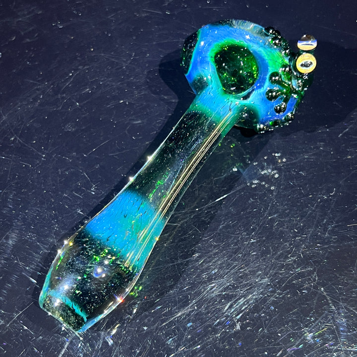 Green Frog Spoon Glass Pipe Beezy Glass   