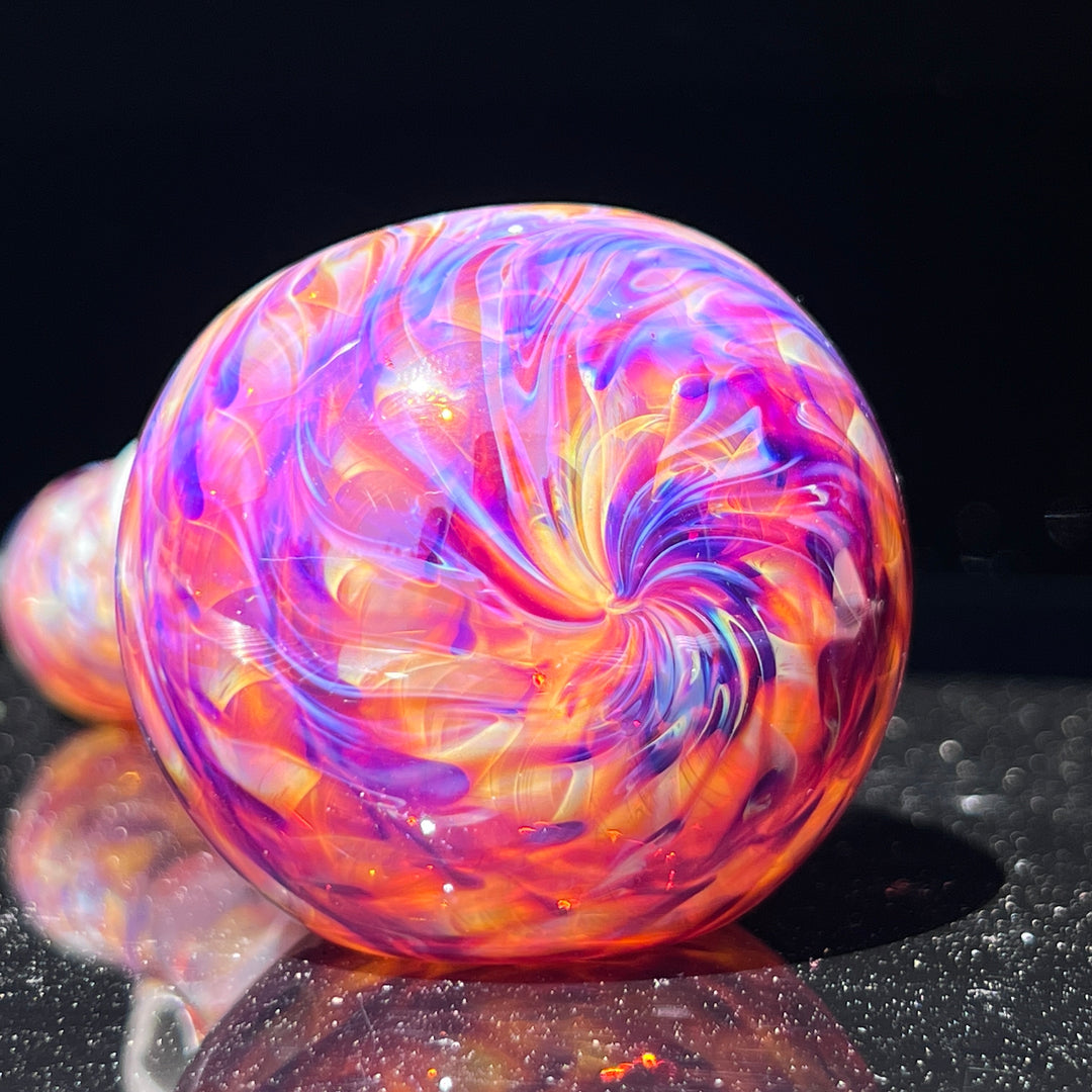 Multi-colored Marble Spoon Glass Pipe Jedi Glassworks   