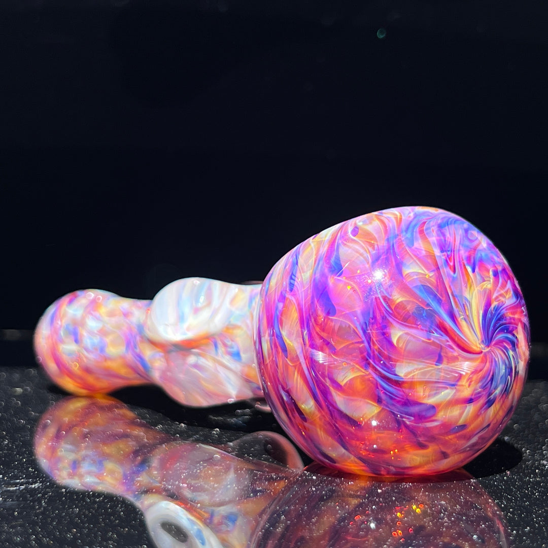 Multi-colored Marble Spoon Glass Pipe Jedi Glassworks   