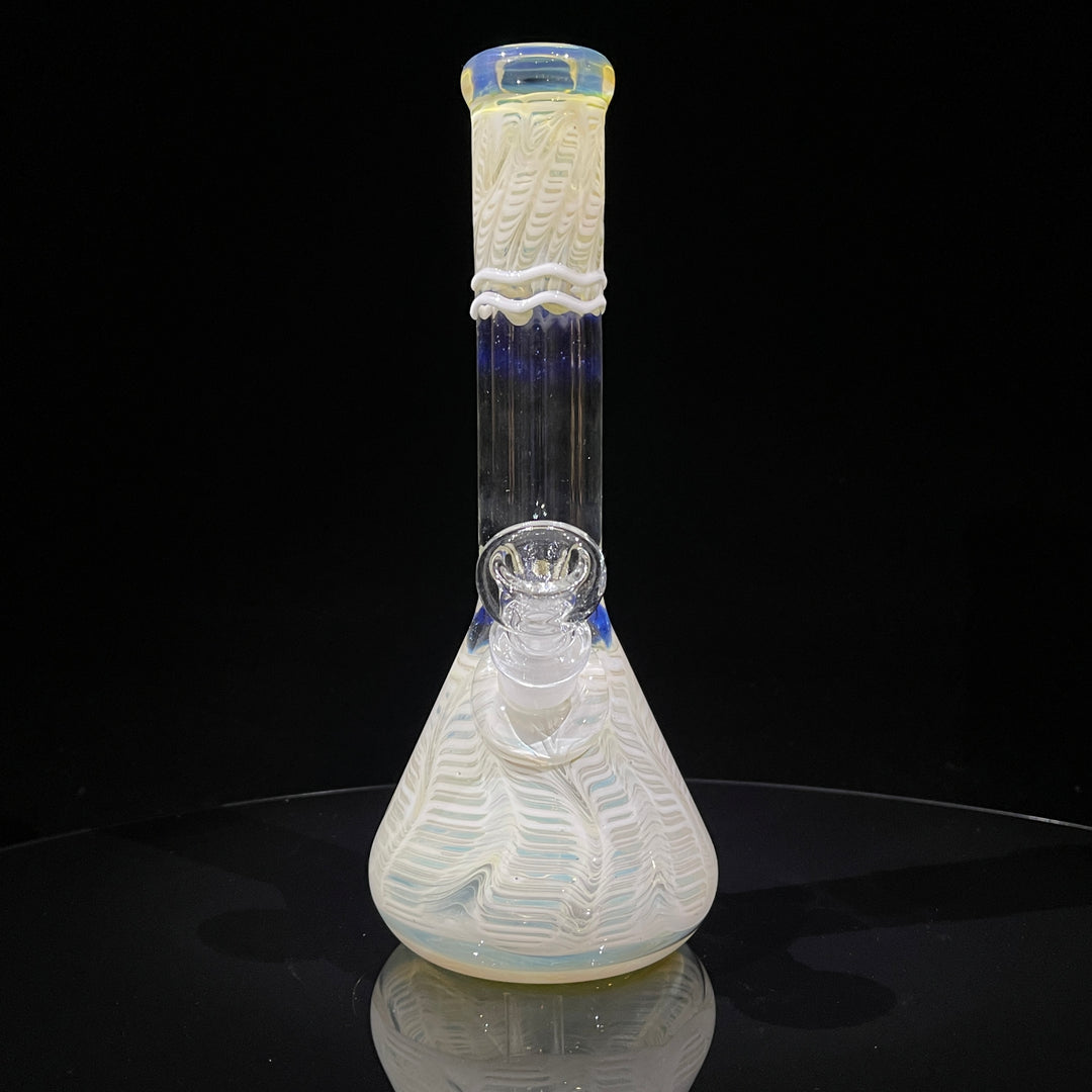 9" Color Rake Beaker Bong Glass Pipe Mary Jane's Glass