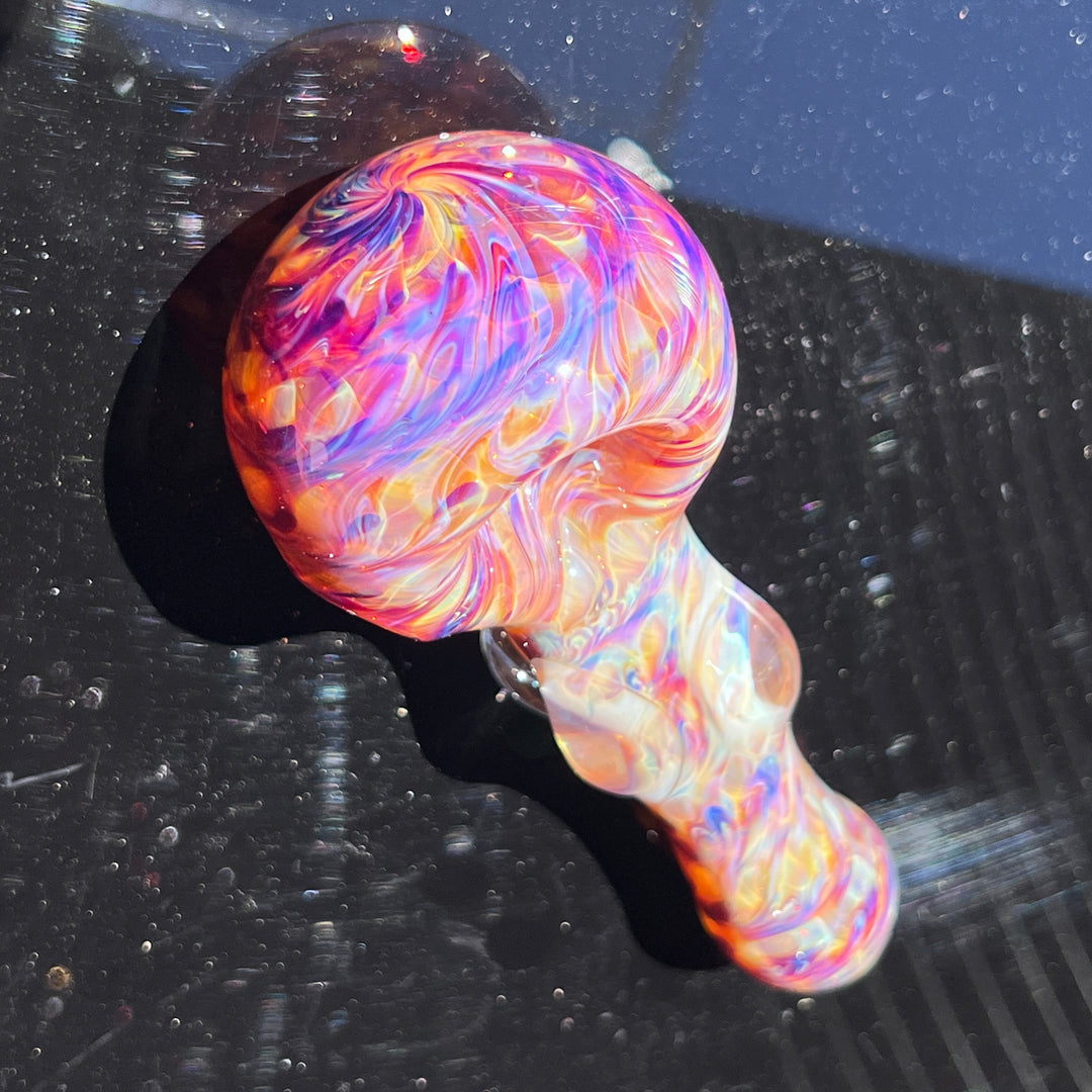 Multi-colored Marble Spoon Glass Pipe Jedi Glassworks   