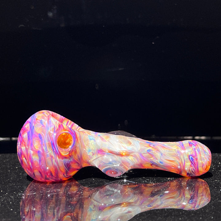 Multi-colored Marble Spoon Glass Pipe Jedi Glassworks   