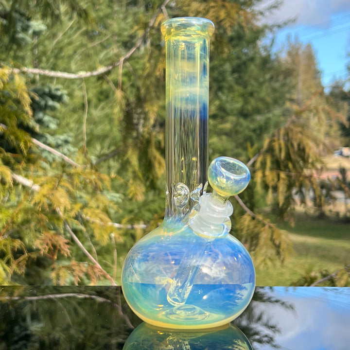 9" Fumed Bubble Bong Glass Pipe Mary Jane's Glass