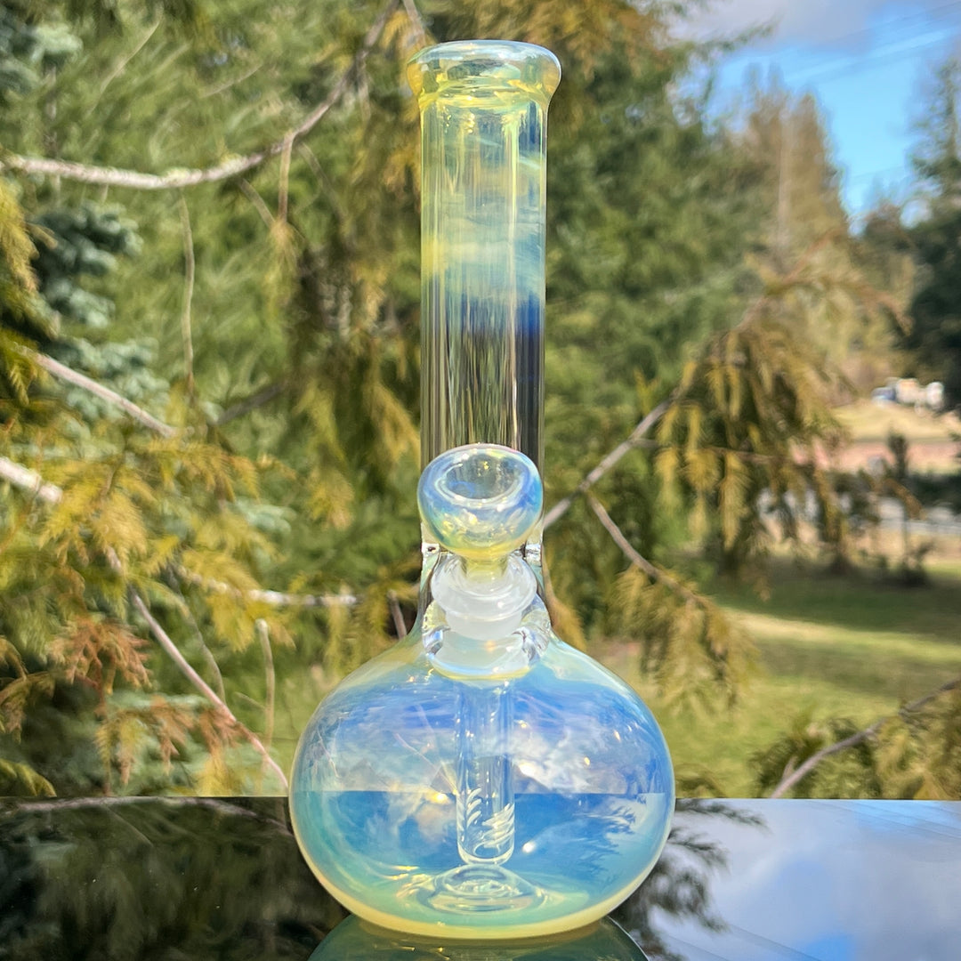 9" Fumed Bubble Bong Glass Pipe Mary Jane's Glass