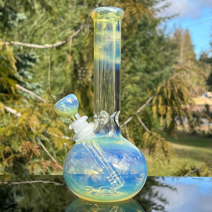 9" Fumed Bubble Bong Glass Pipe Mary Jane's Glass