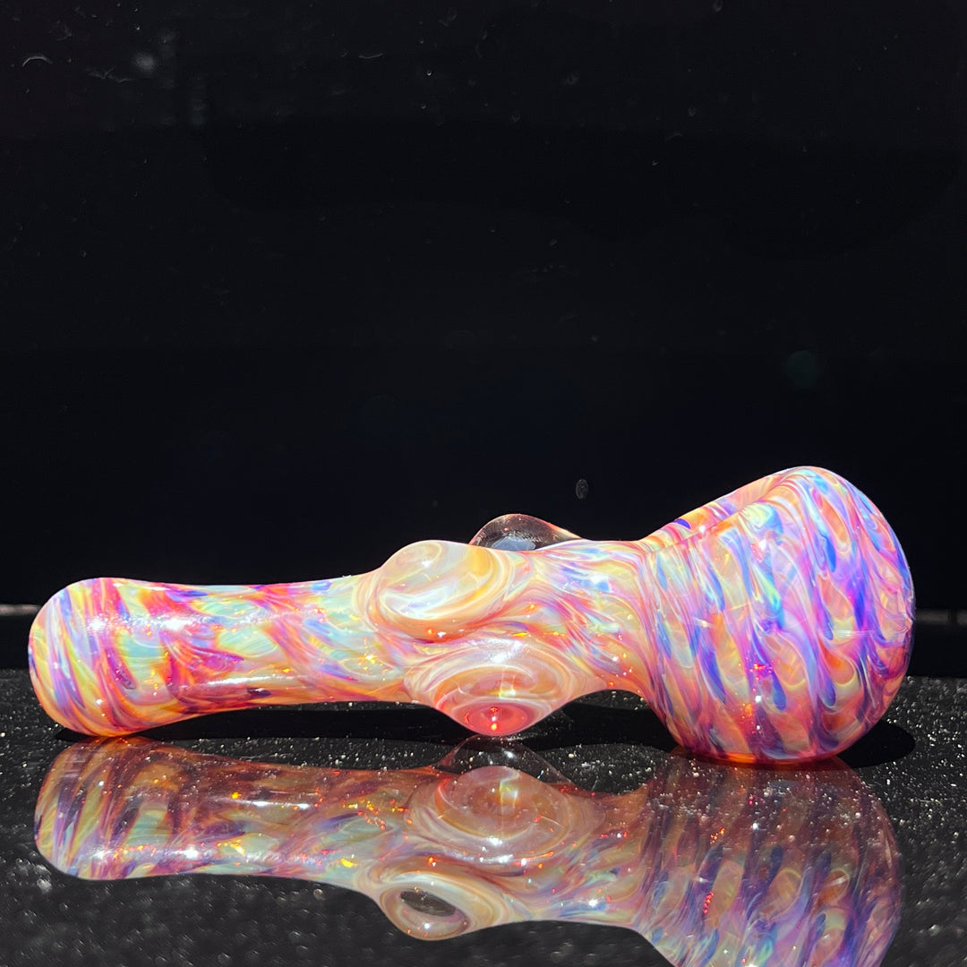 Multi-colored Marble Spoon Glass Pipe Jedi Glassworks   