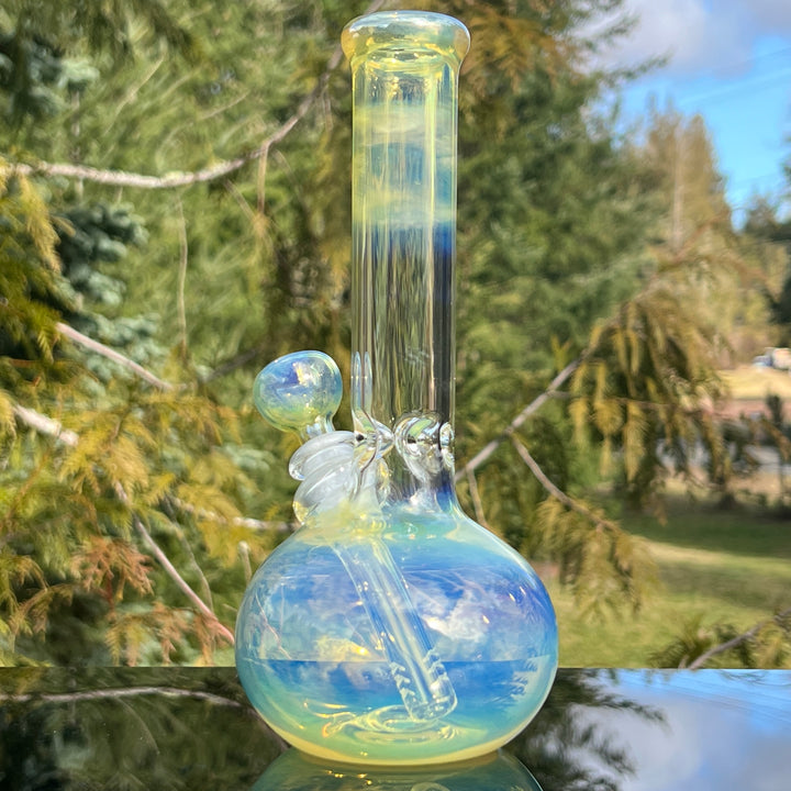 9" Fumed Bubble Bong Glass Pipe Mary Jane's Glass