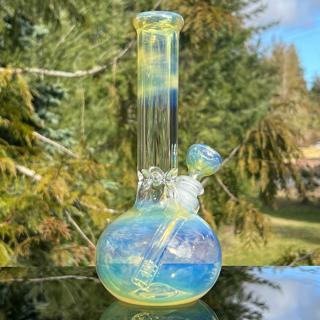 9" Fumed Bubble Bong Glass Pipe Mary Jane's Glass