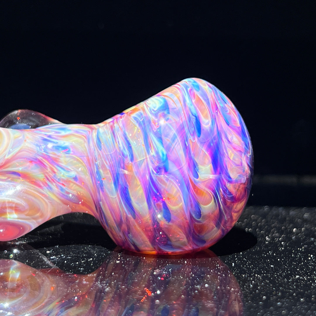 Multi-colored Marble Spoon Glass Pipe Jedi Glassworks   