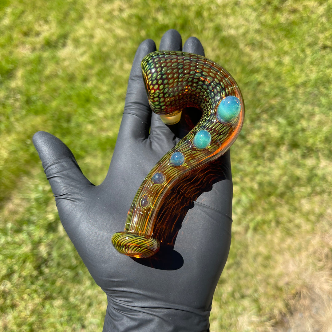 Snake Skin Sherlock Pipe Glass Pipe Firekist Glass   