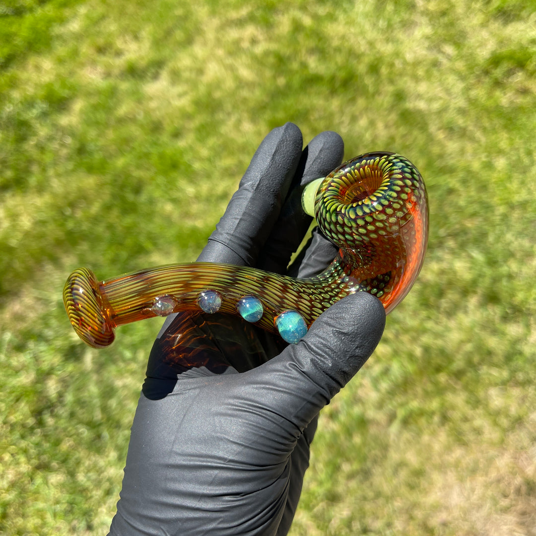 Snake Skin Sherlock Pipe Glass Pipe Firekist Glass   