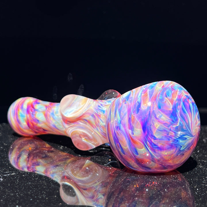 Multi-colored Marble Spoon Glass Pipe Jedi Glassworks   