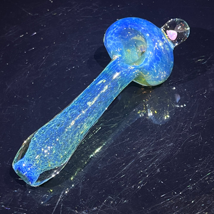 Blue Frit Opal Pipe Glass Pipe Beezy Glass   