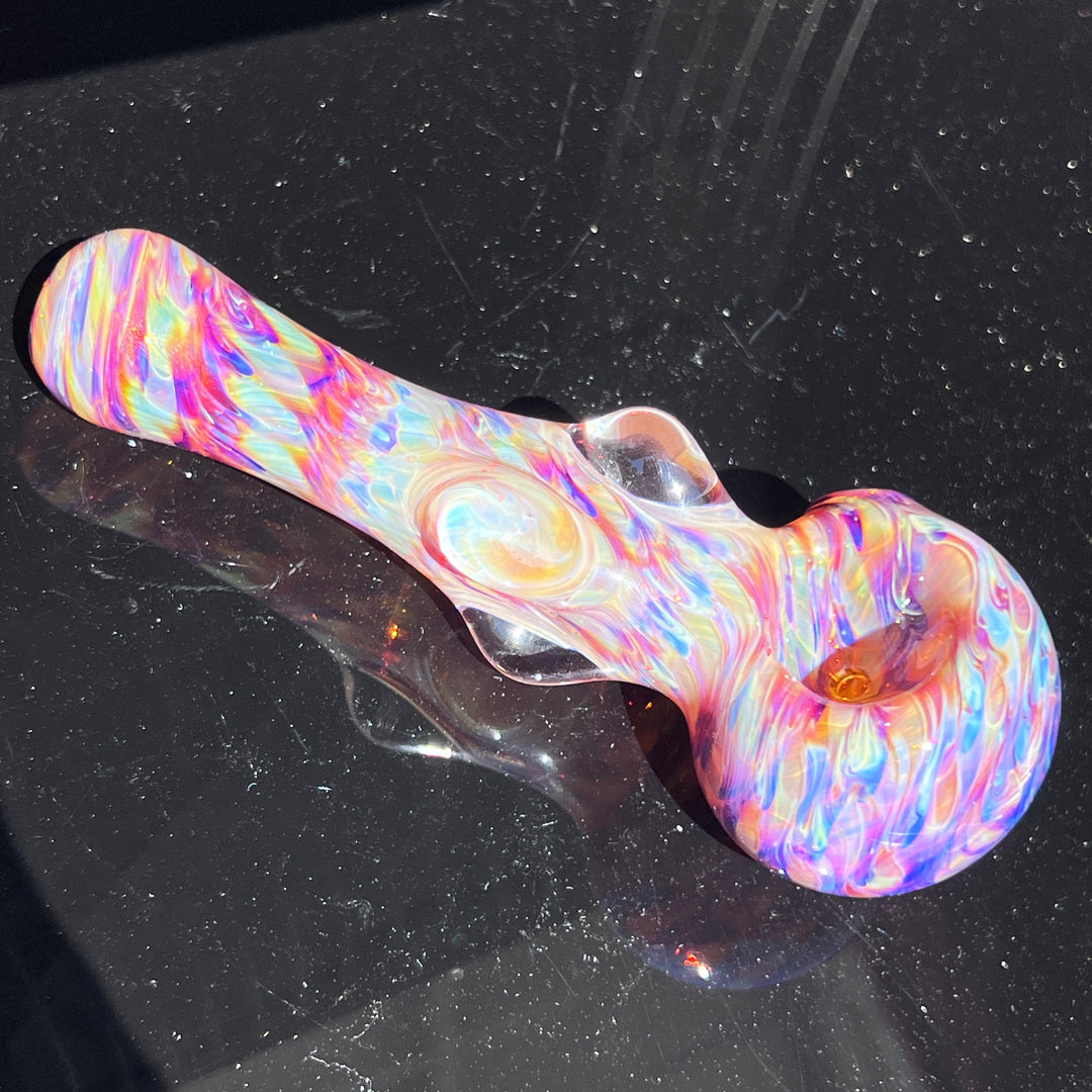 Multi-colored Marble Spoon Glass Pipe Jedi Glassworks   