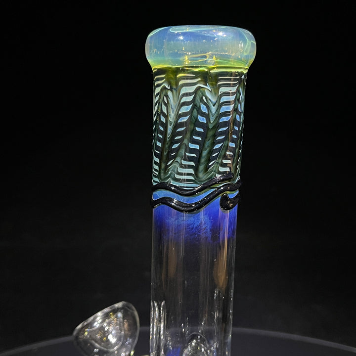 9" Color Rake Beaker Bong Glass Pipe Mary Jane's Glass